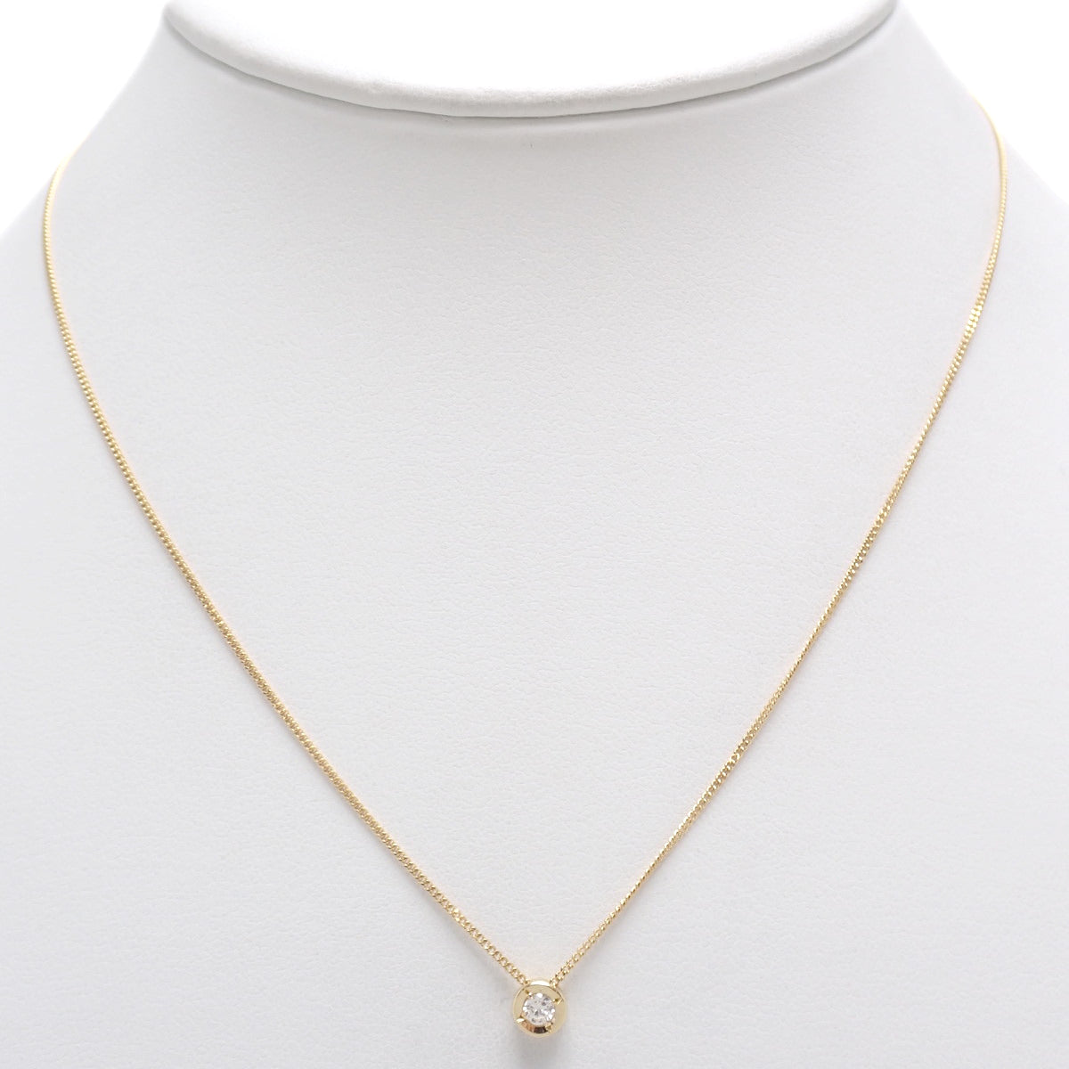 Diamond Necklace D1.0 Yellow Gold K18YG 2.5g