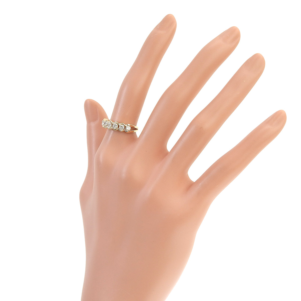 6PD ダイヤモンド リング D0.501 イエローゴールド K18YG 2.9g