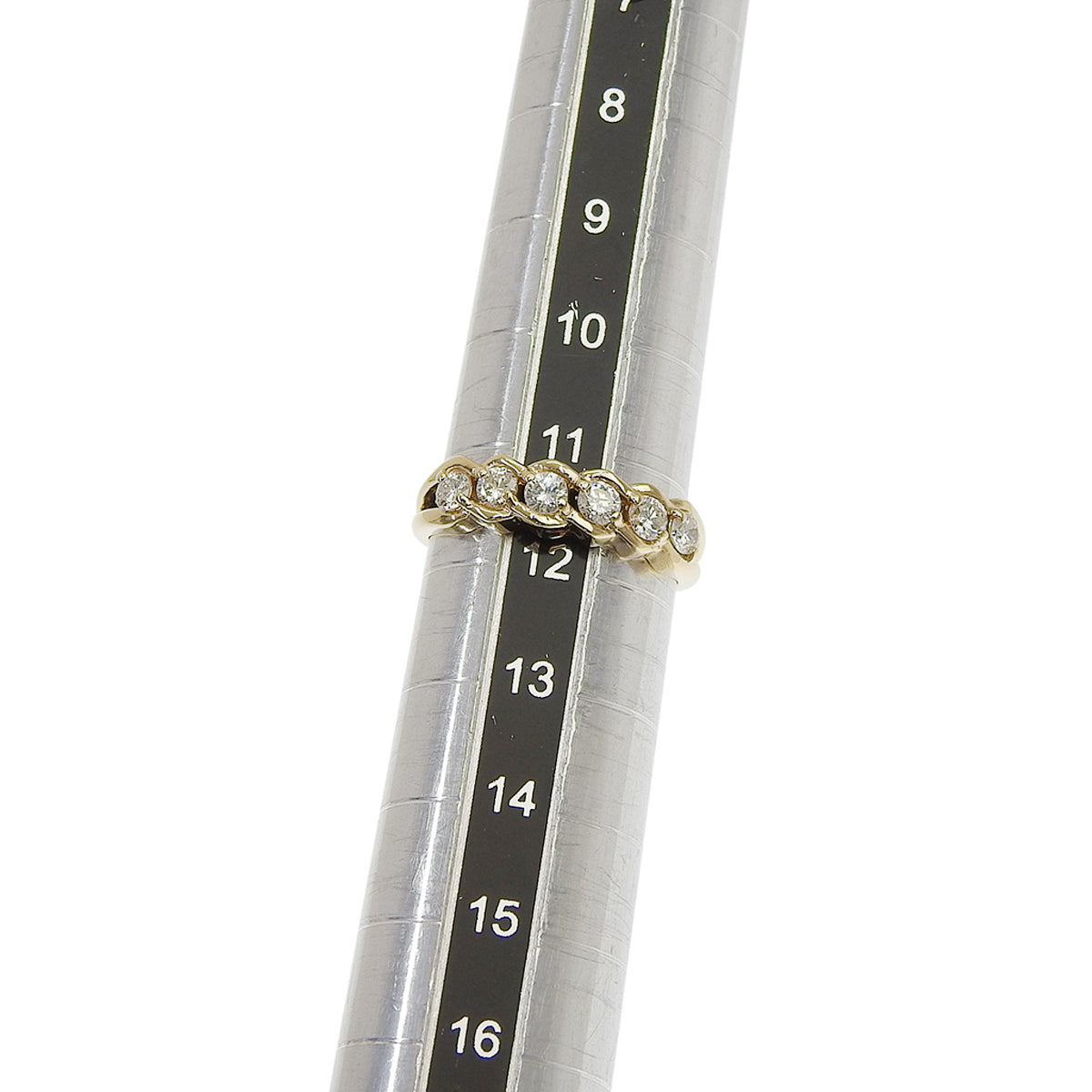 6PD ダイヤモンド リング D0.501 イエローゴールド K18YG 2.9g