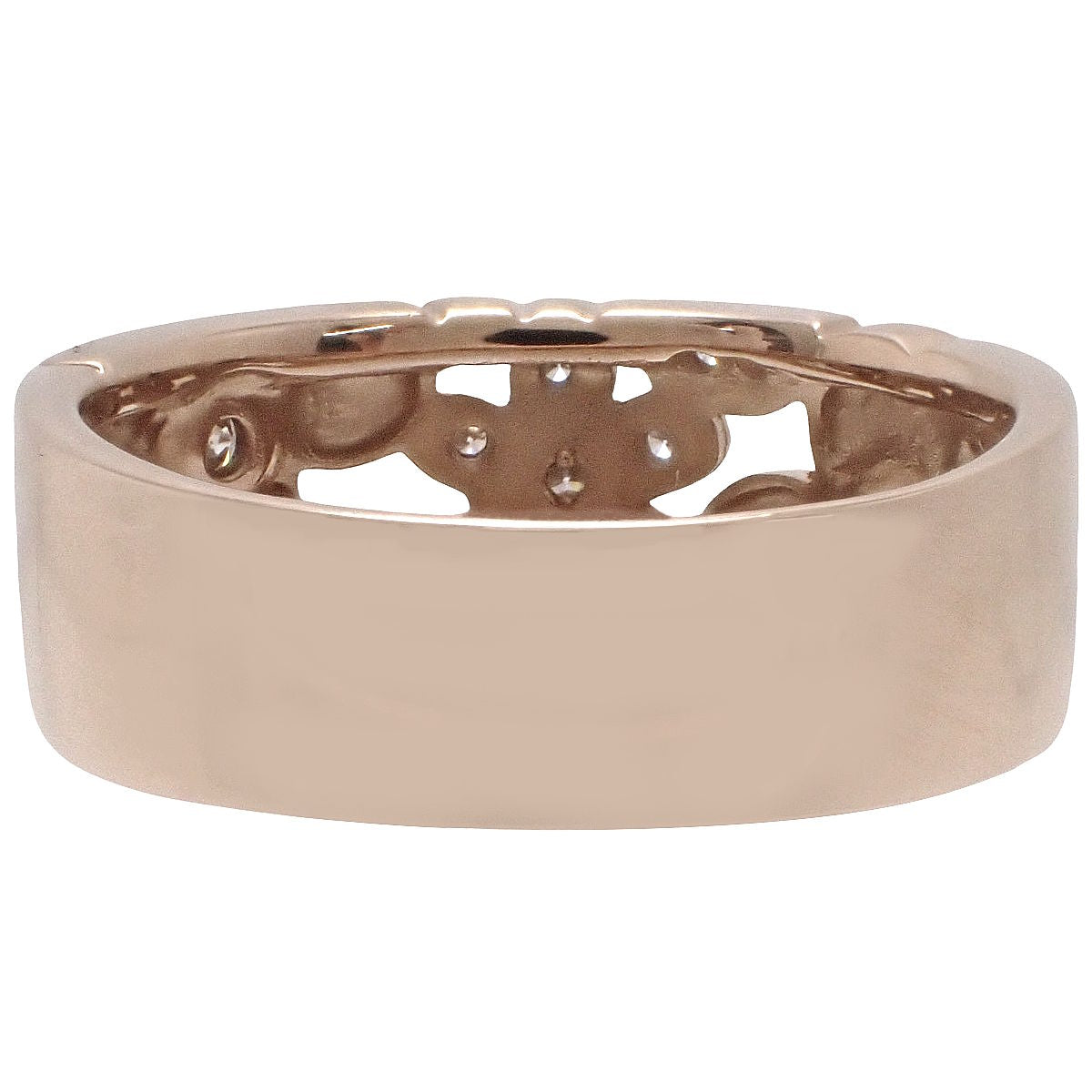 ダイヤモンド フラワーリング D0.18 ピンクゴールド K18PG 12(52)号 5.1g