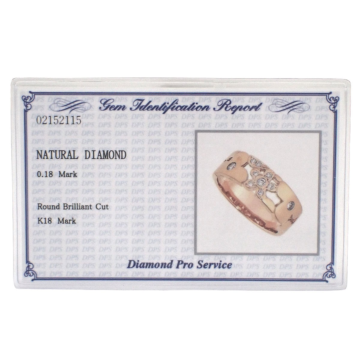 ダイヤモンド フラワーリング D0.18 ピンクゴールド K18PG 12(52)号 5.1g