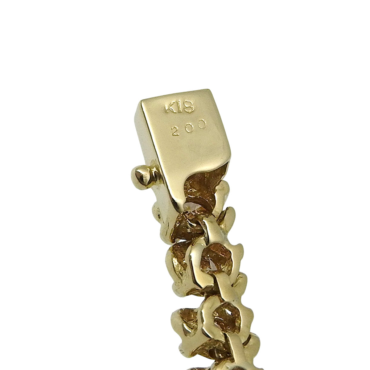 钻石网球手链 D2.00 18K黄金 K18YG 10.4克