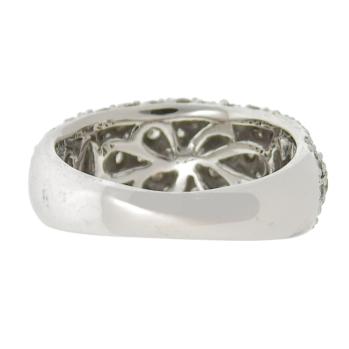 Half Pavé Ring D2.00 White Gold K18WG 7.4g