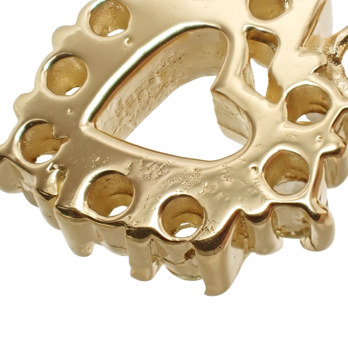 ダイヤモンド ハートネックレス D0.15 イエローゴールド K18YG 4.6g