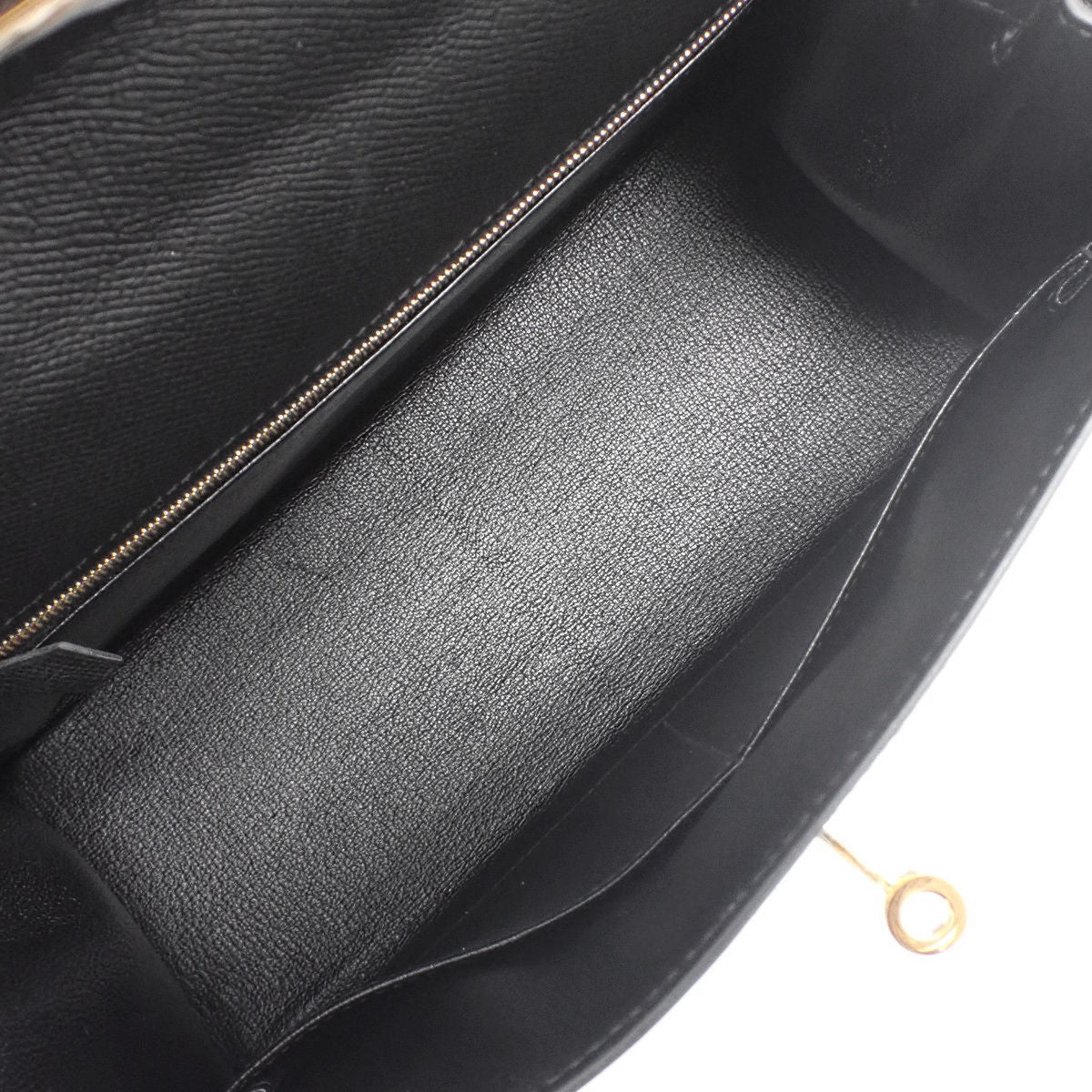 ケリー28 (外縫い) エプソン ブラック ゴールド金具 C刻印