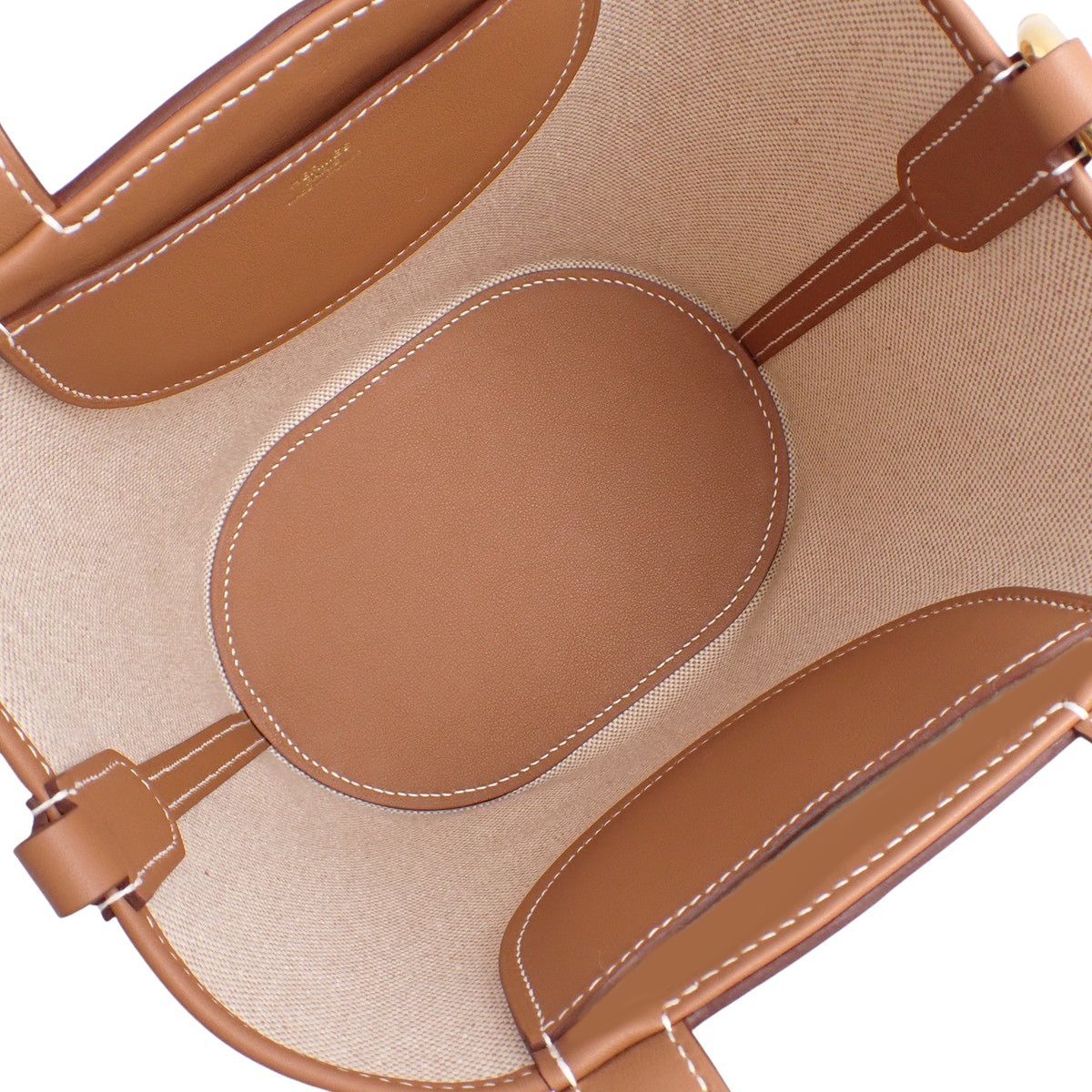 [Unused] In the Loop 18 Toile H, Swift Leather, Ecru, Gold, Gold Hardware, Double Stamp