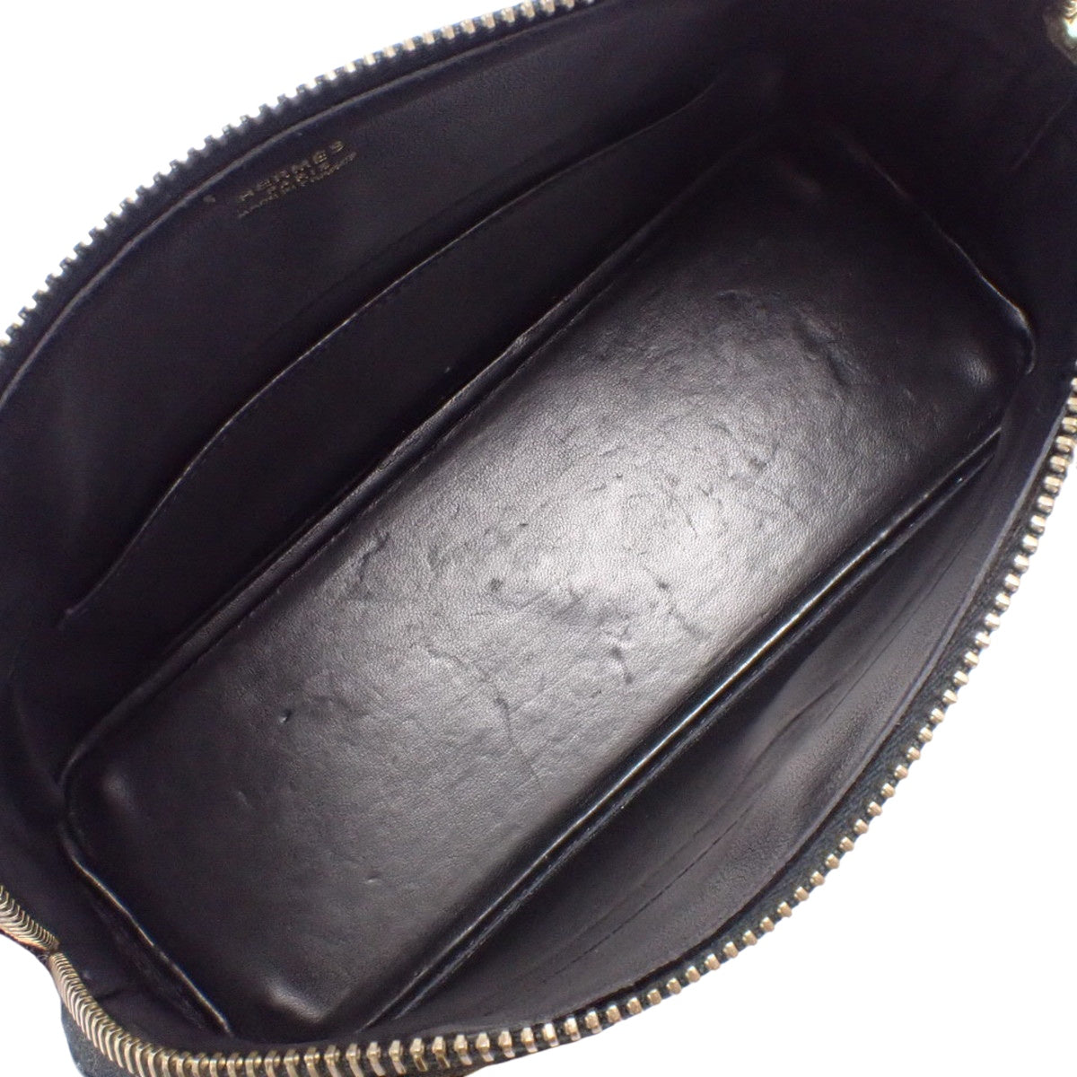 Bolide 27 studded box calf leather in black with gold hardware and a 〇X stamp