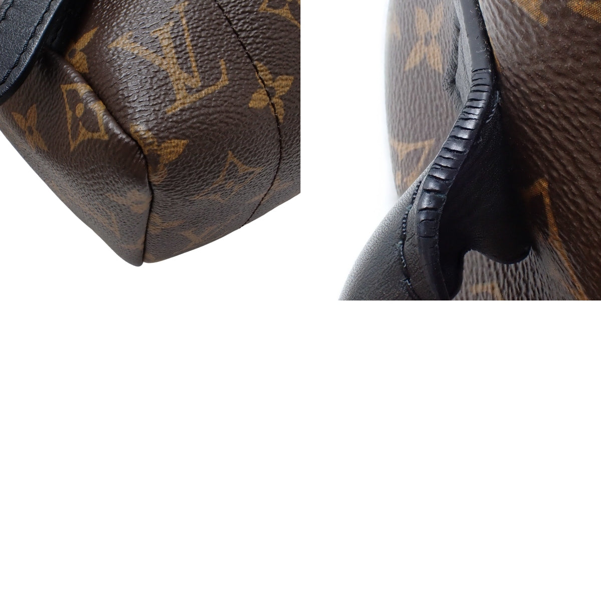 Monogram Palm Springs 背包 MM 棕色黑色 M44874