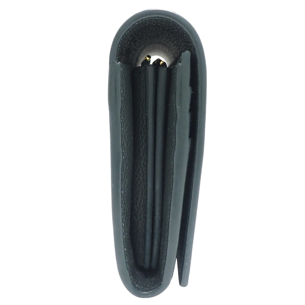 フラップウォレット レザー ダークグリーン 414567 B680J カサンドラ