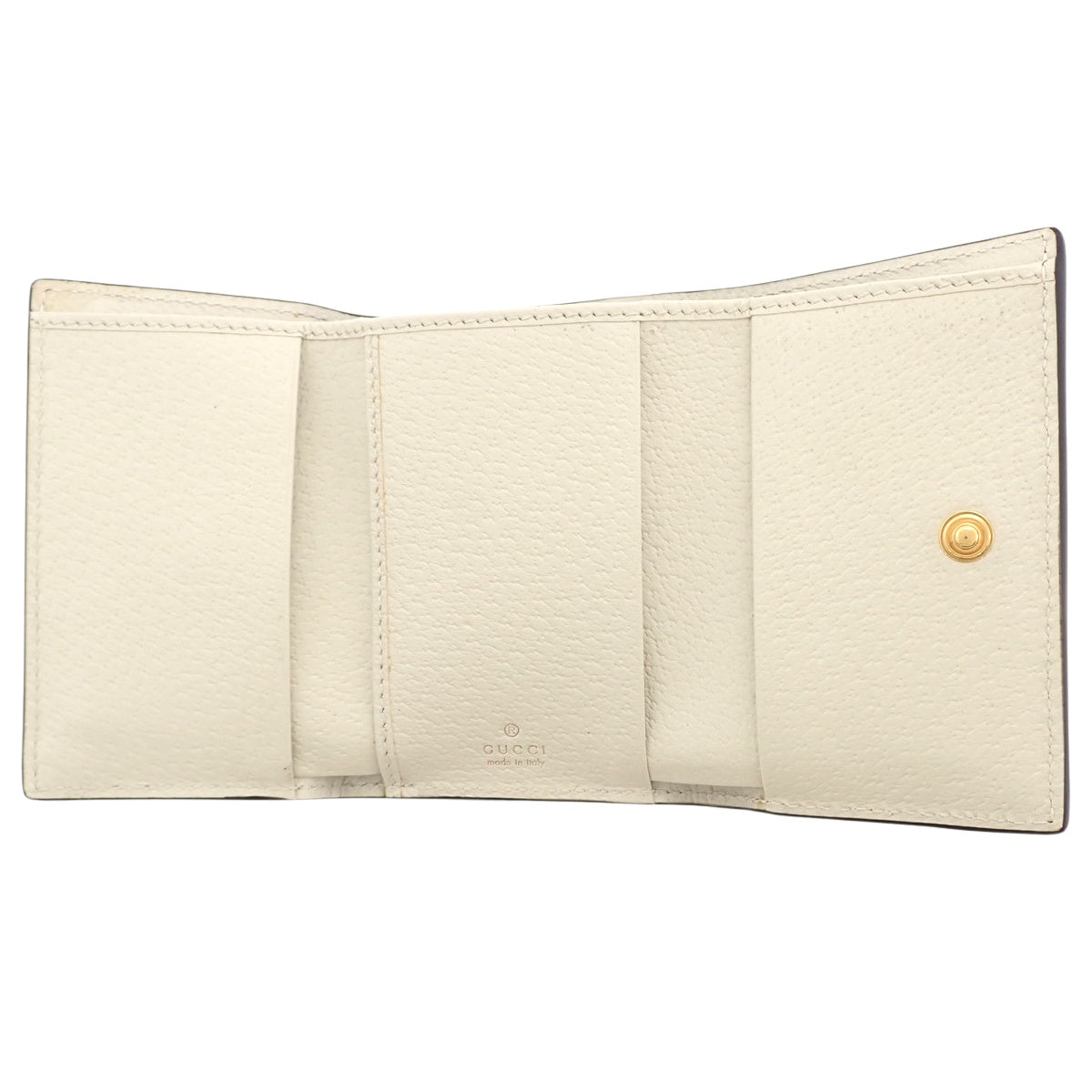 Ophidia 米色 GG Supreme 帆布迷你钱包