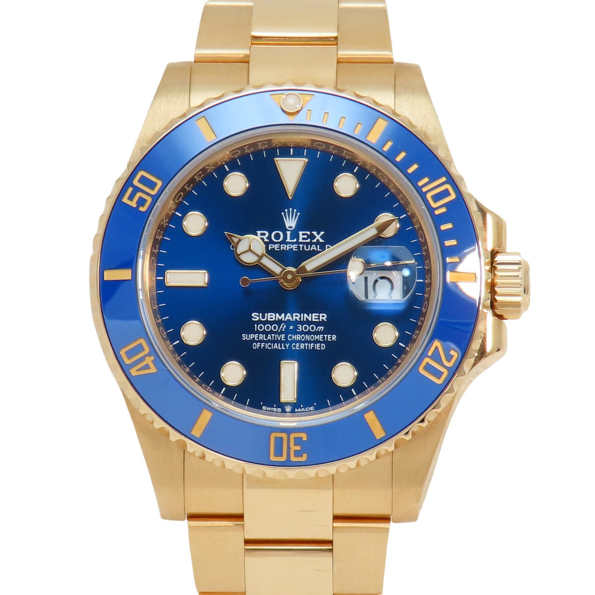 潜航者日历型 126618LB YG 随机编号 皇家蓝 自动机械男表