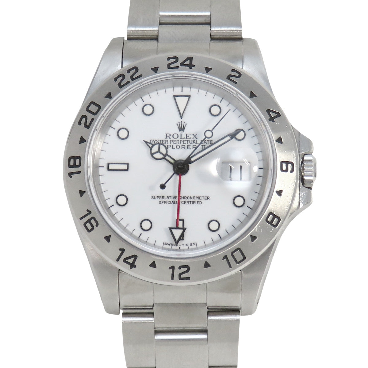 Explorer II 16570 SS N 编号 白色自动男士腕表