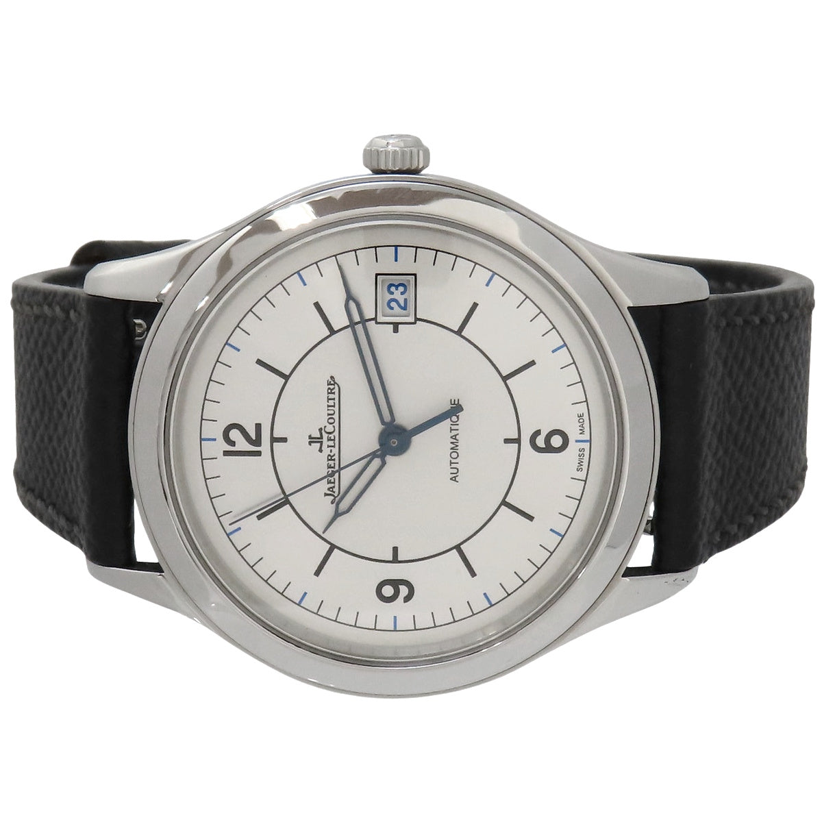 マスターコントロール デイト Q1548530 SS/革 シルバー 自動巻き メンズ