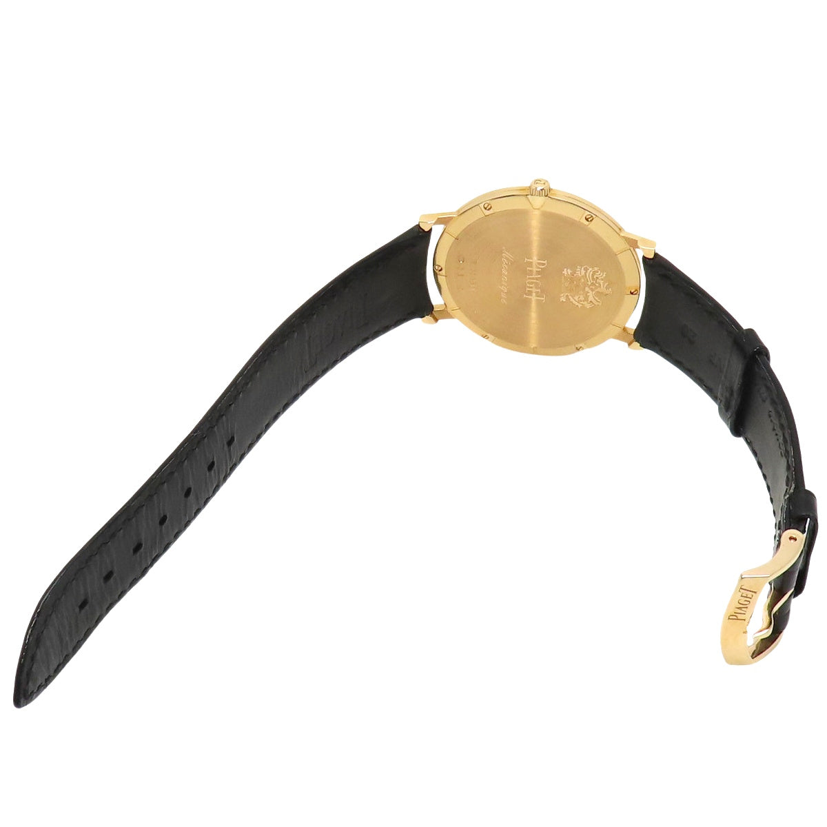 Altiplano Ultimate Automatic P10921 PG/皮革表圈镶钻手动上链男士腕表