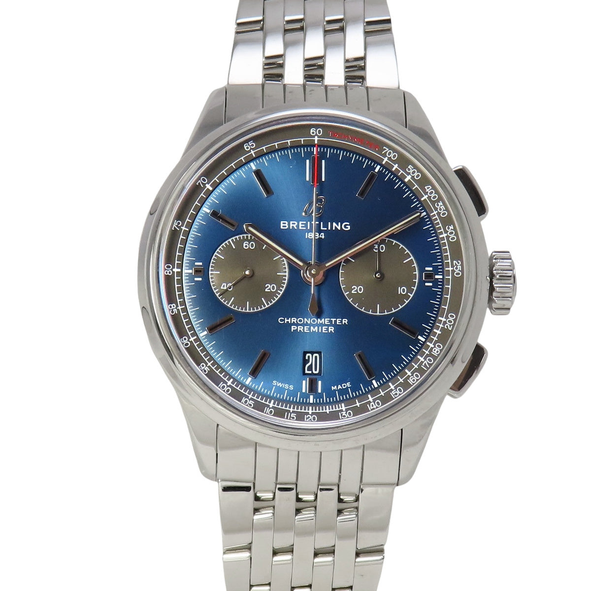 Premier B01 Chronograph 42 AB0118.A61C1A1 Stainless Steel Blue Automatic Men's Watch