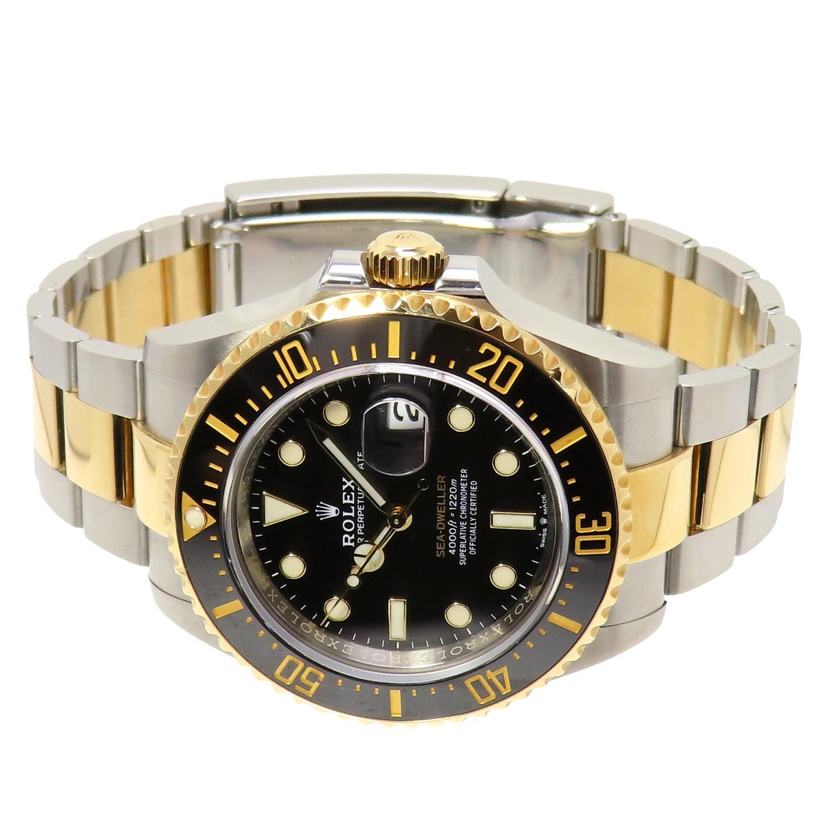 Sea-Dweller 126603 YG/SS Random Number Black Automatic Men's