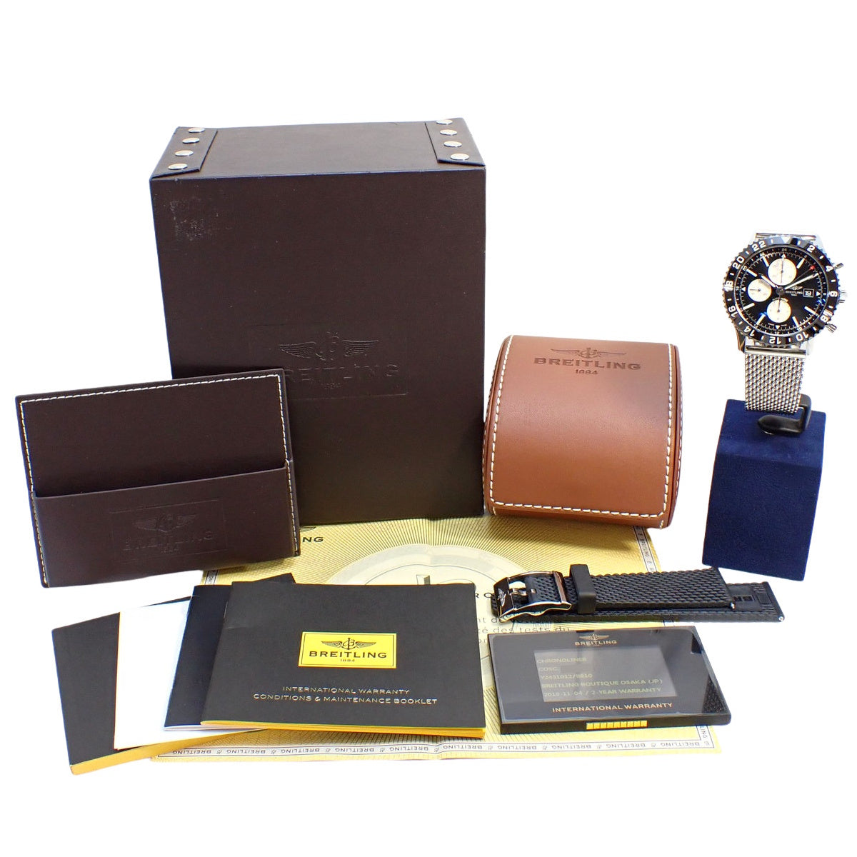 クロノライナー Y24310 SS ブラック 自動巻き メンズ