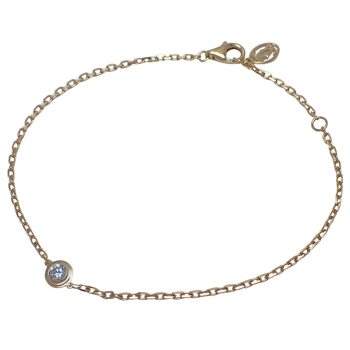 ダムール ブレスレット ダイヤモンド イエローゴールド K18YG