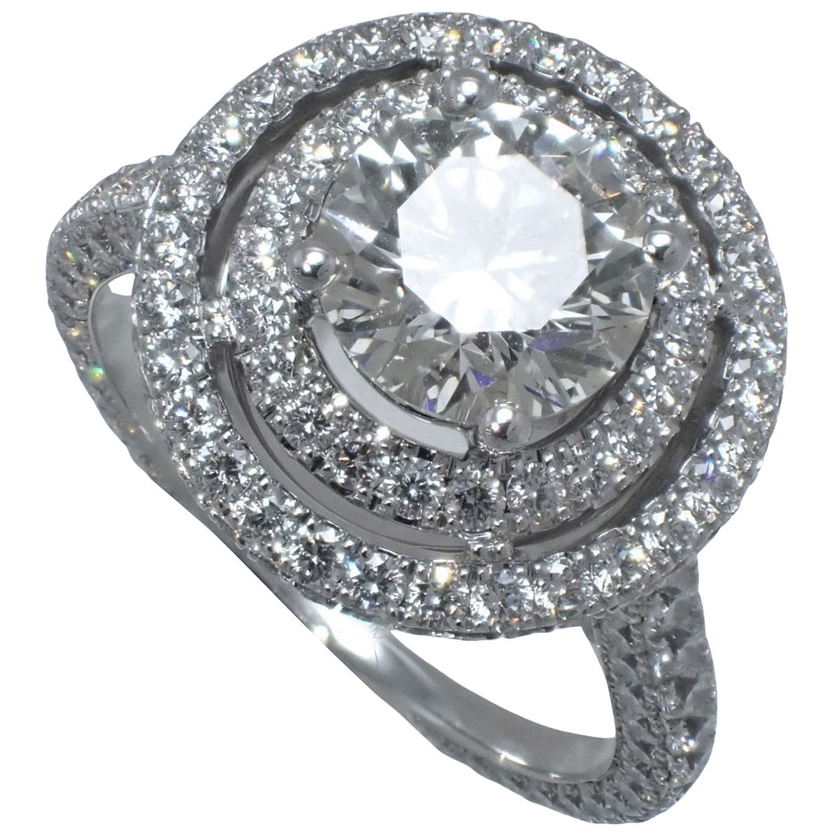 Twin Constellation Ring Diamond D1.08 White Gold K18WG