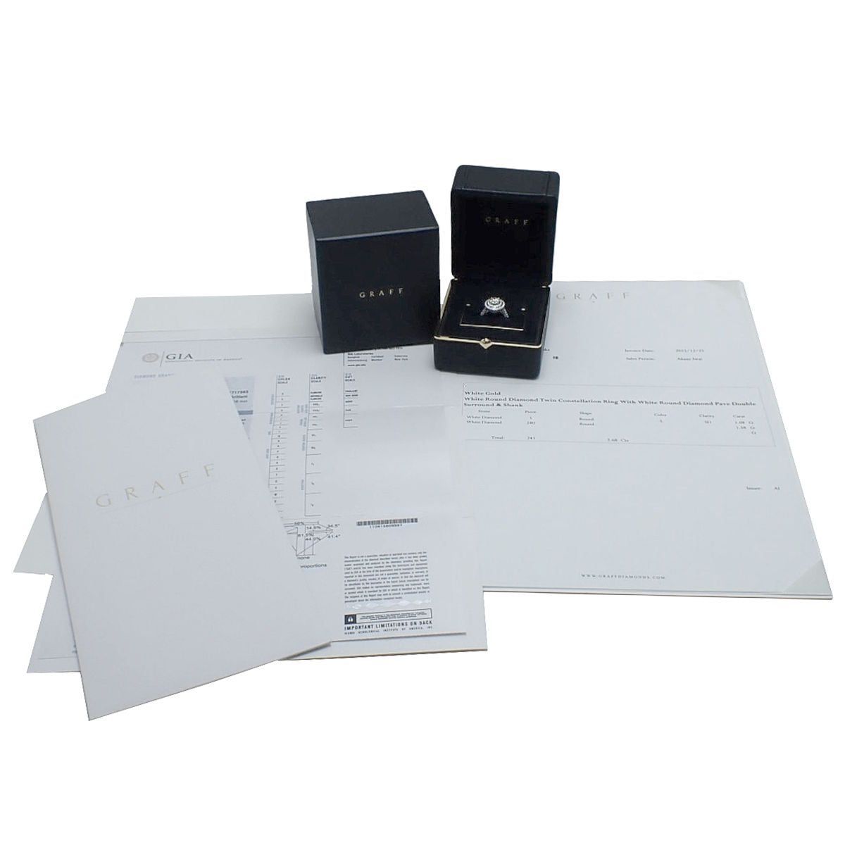 Twin Constellation Ring Diamond D1.08 White Gold K18WG