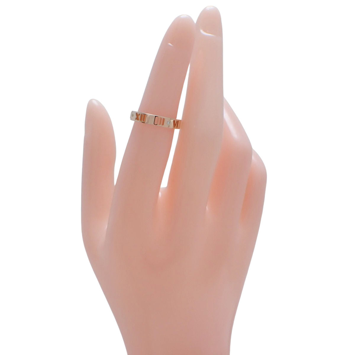 Atlas ring in pink gold and diamonds in 18K pink gold.