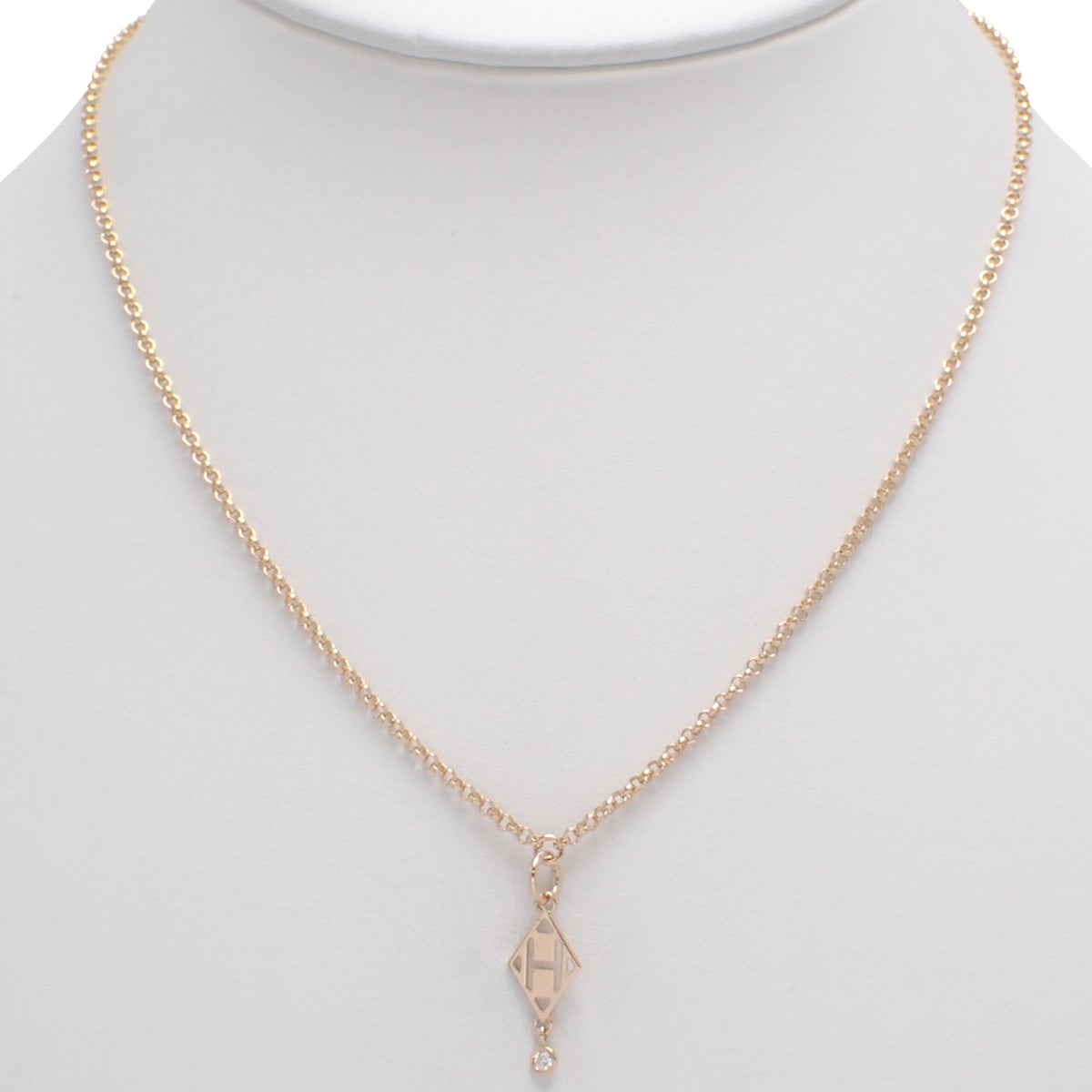 ガンバード ネックレス ダイヤモンド ピンクゴールド K18PG