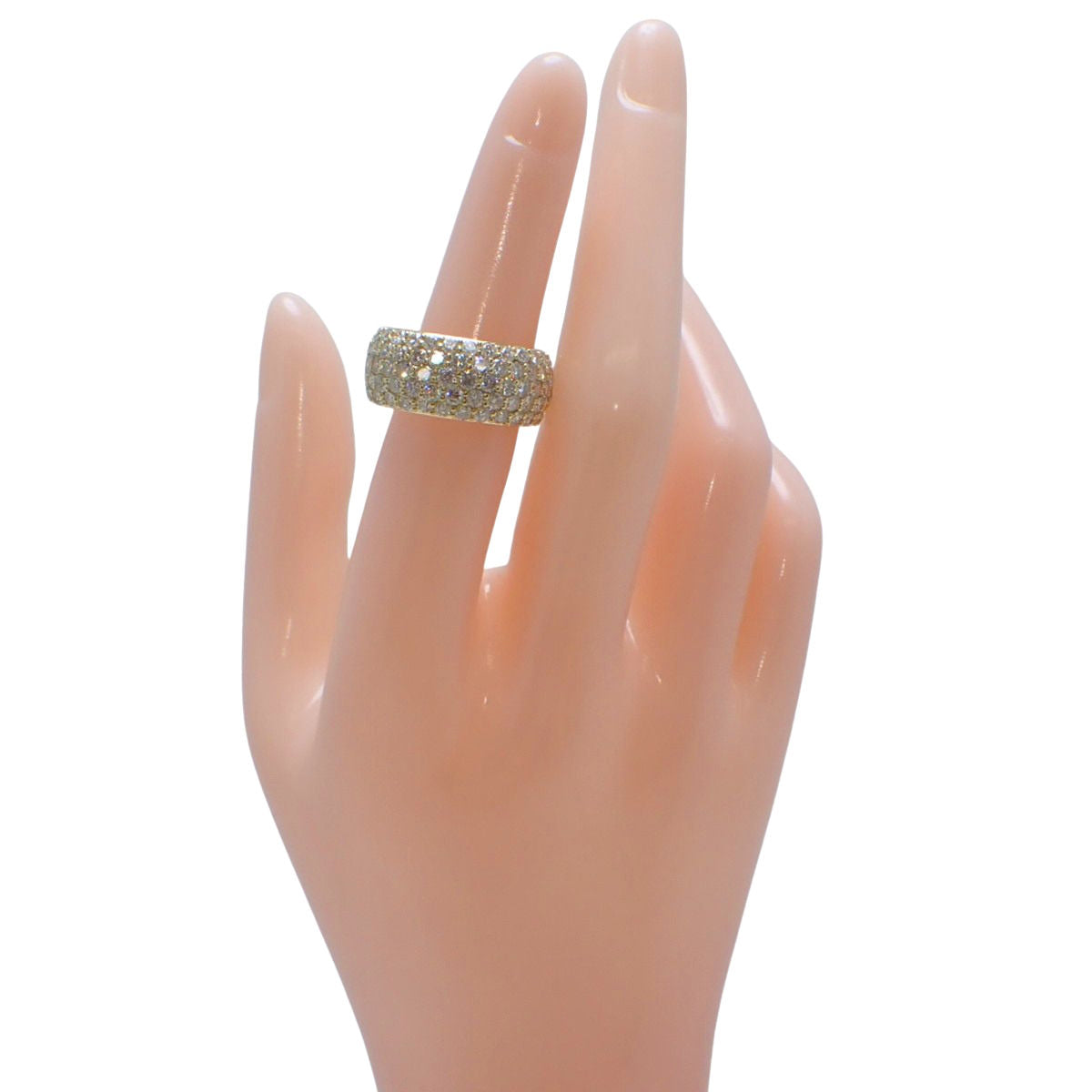 フルパヴェ ダイヤ リング D5.60 イエローゴールド K18YG