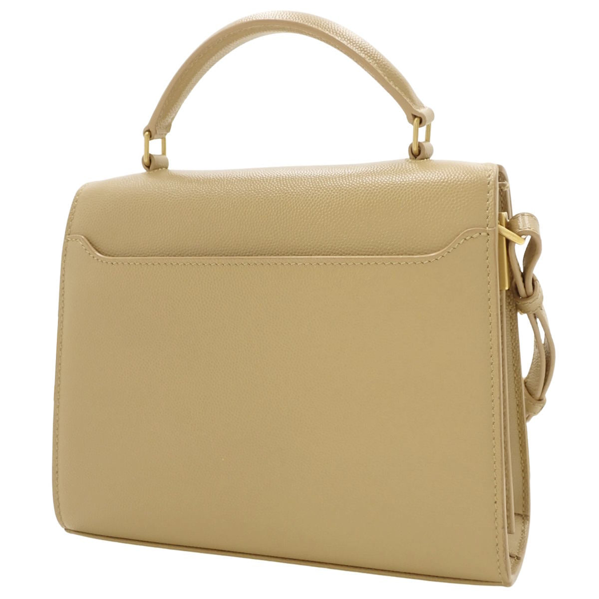 カサンドラ ミニ トップハンドル レザー ベージュ 623931