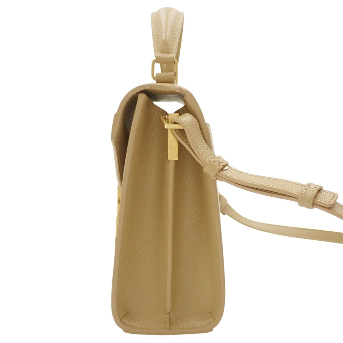 カサンドラ ミニ トップハンドル レザー ベージュ 623931