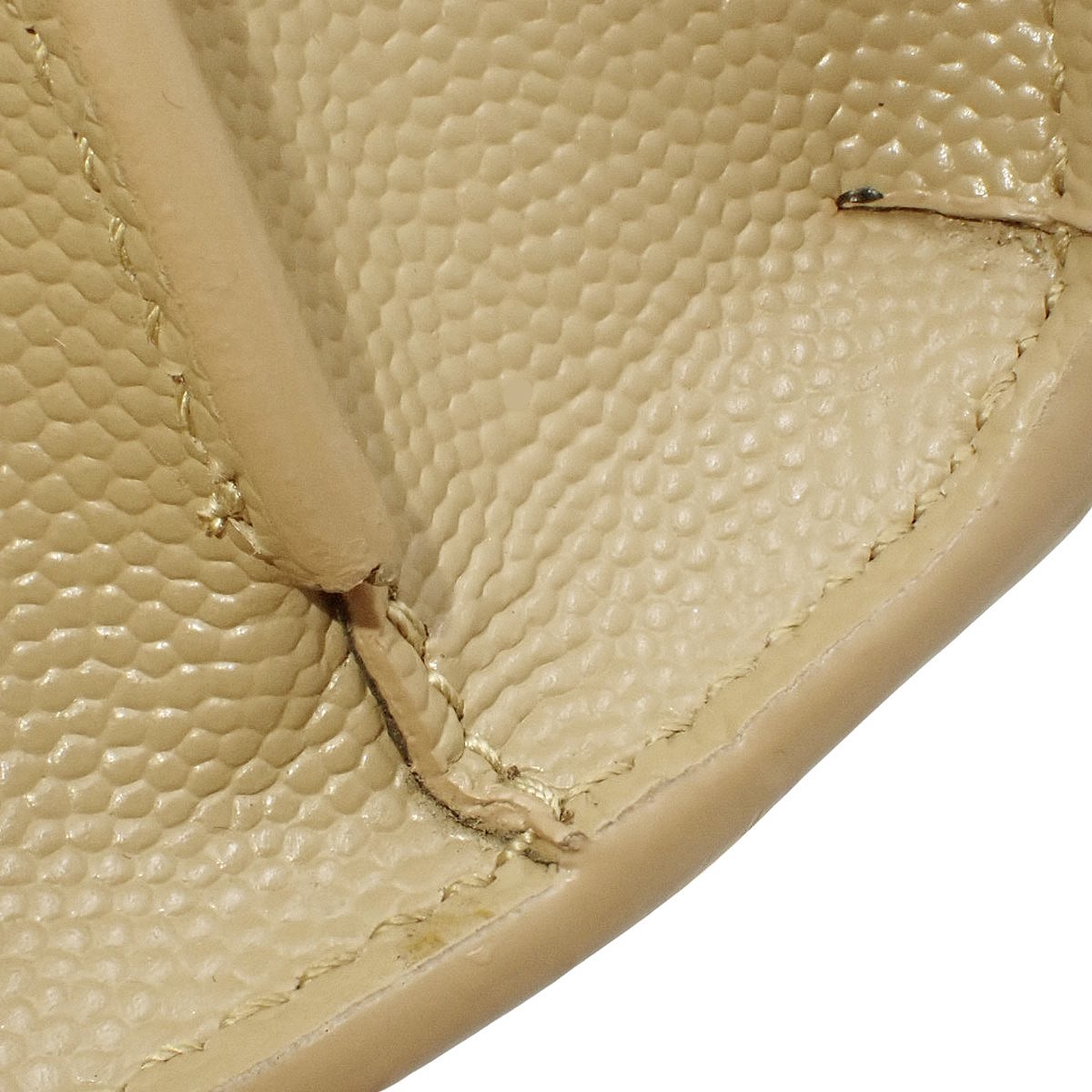 カサンドラ ミニ トップハンドル レザー ベージュ 623931