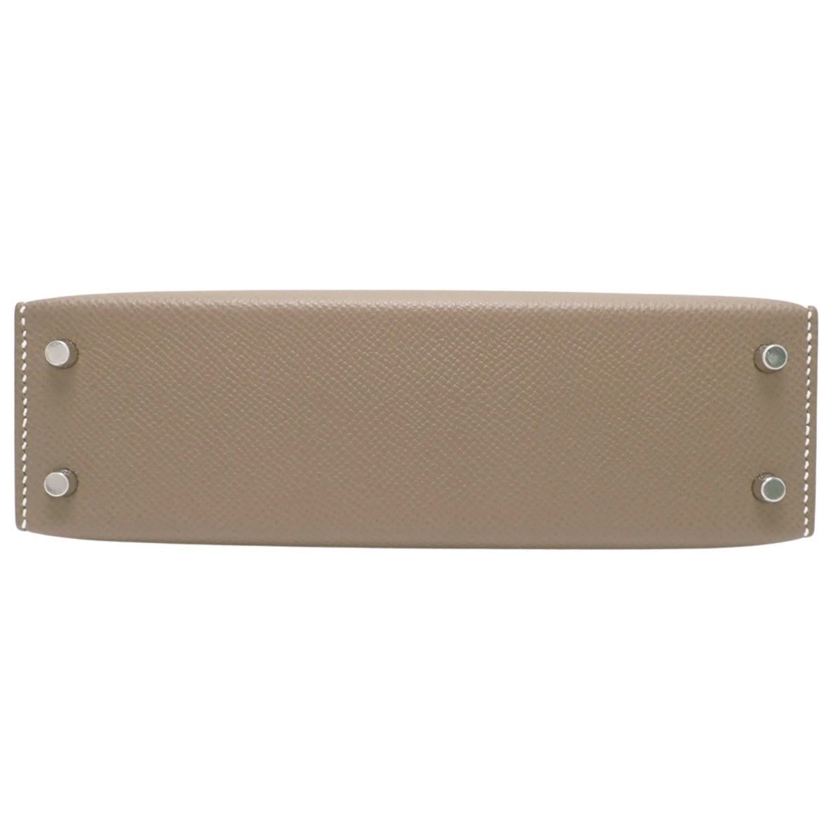 [Unused] Mini Kelly 2 Epsom Leather, Etoupe/Etoupe, Silver Hardware, Double Stamp