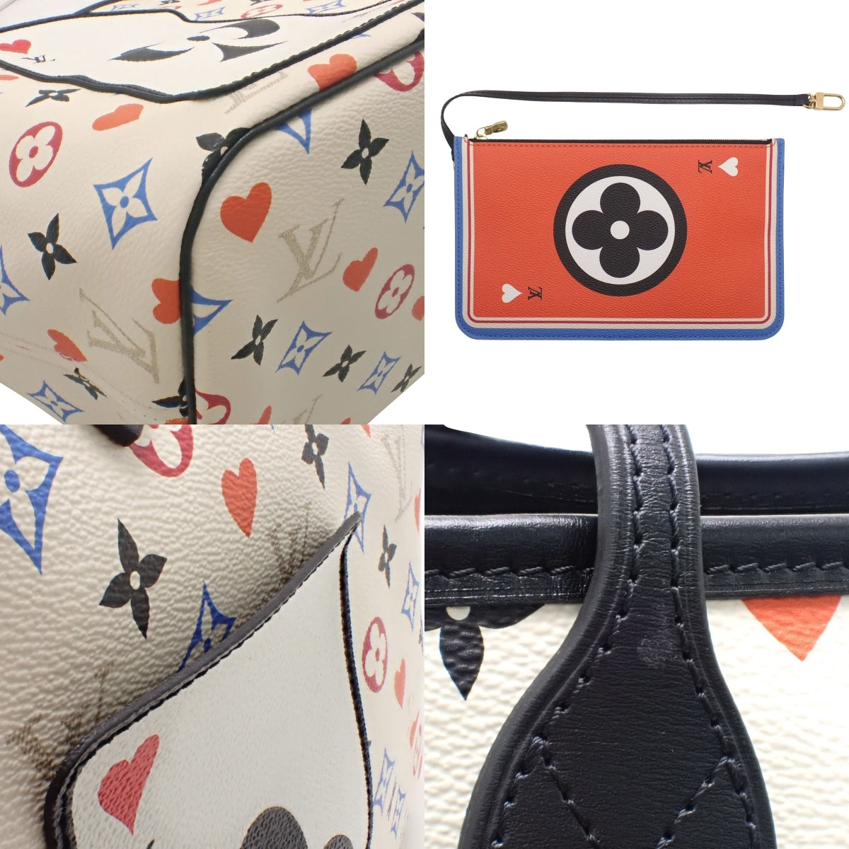 ゲーム・オン モノグラム ネヴァーフルMM ホワイト マルチカラー M57462