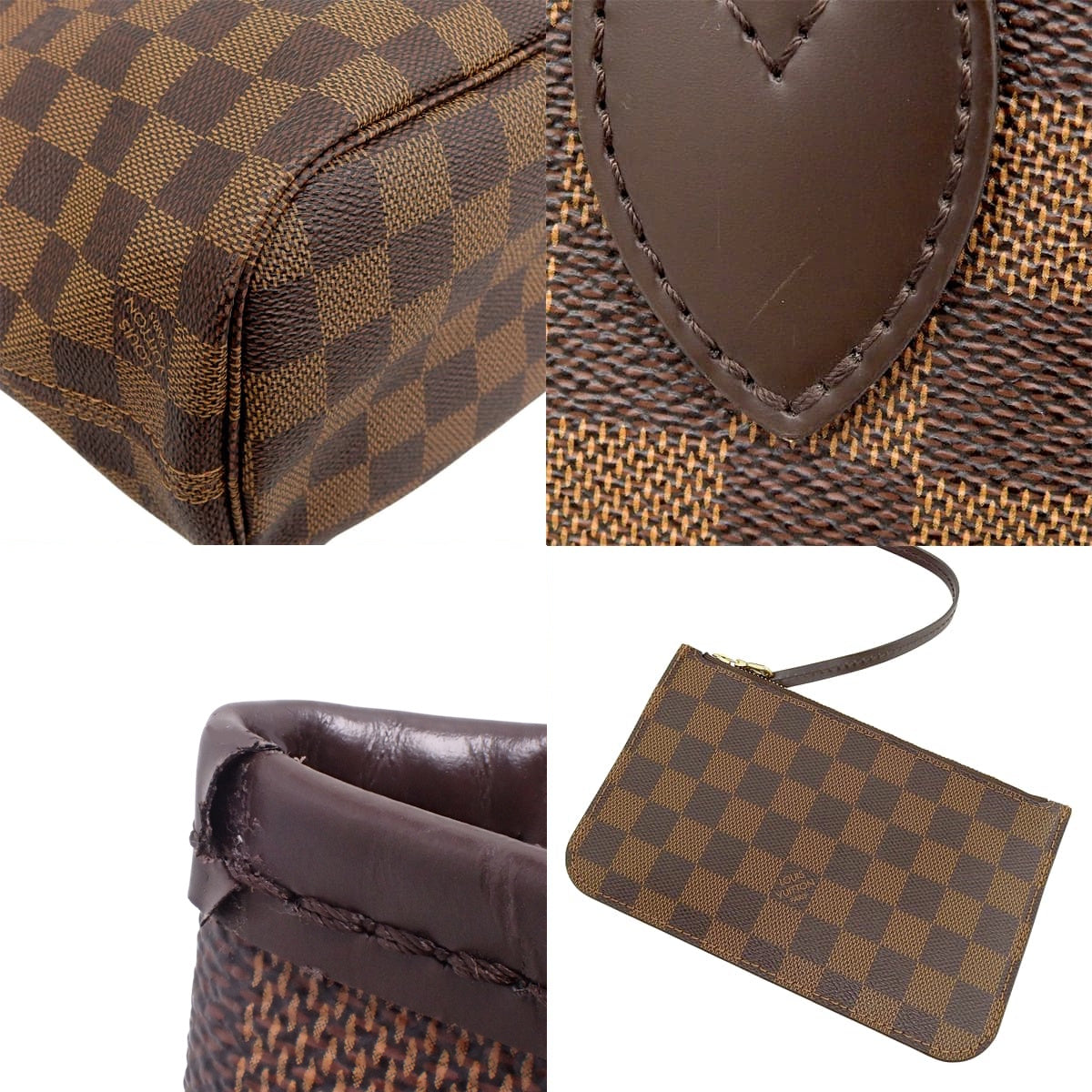 Damier Ebene Neverfull PM Damier 帆布棕色 N40600
