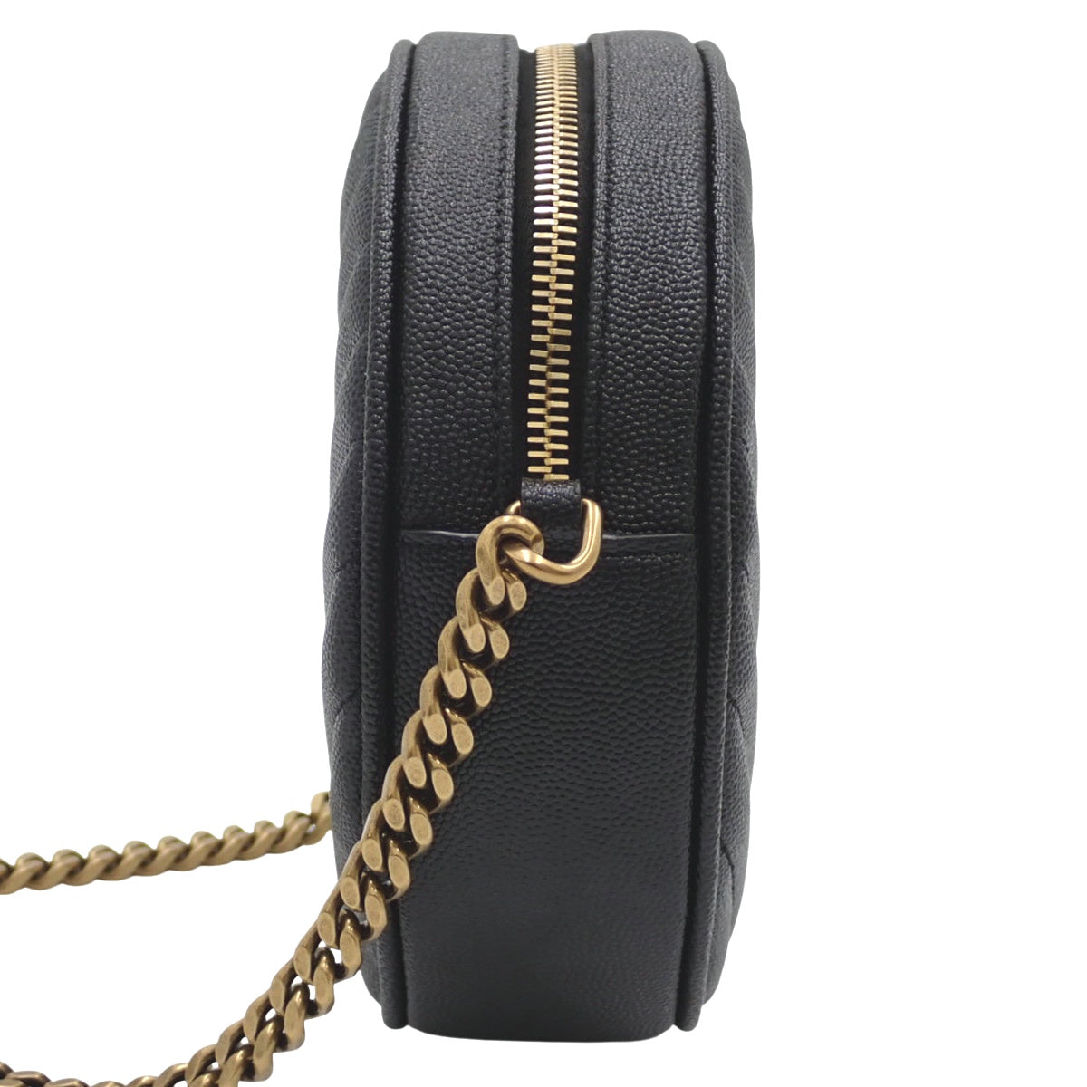 ヴィニル チェーンショルダーバッグ レザー ブラック 610436