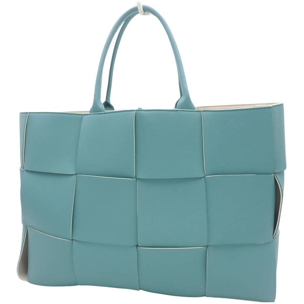 マキシイントレチャート ラージ アルコ トートバッグ ラムスキン ライトブルー