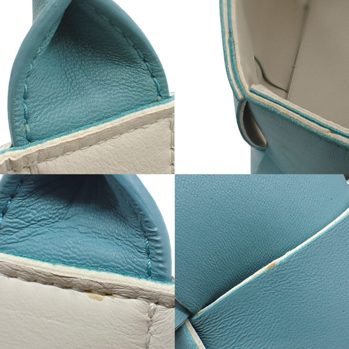 マキシイントレチャート ラージ アルコ トートバッグ ラムスキン ライトブルー