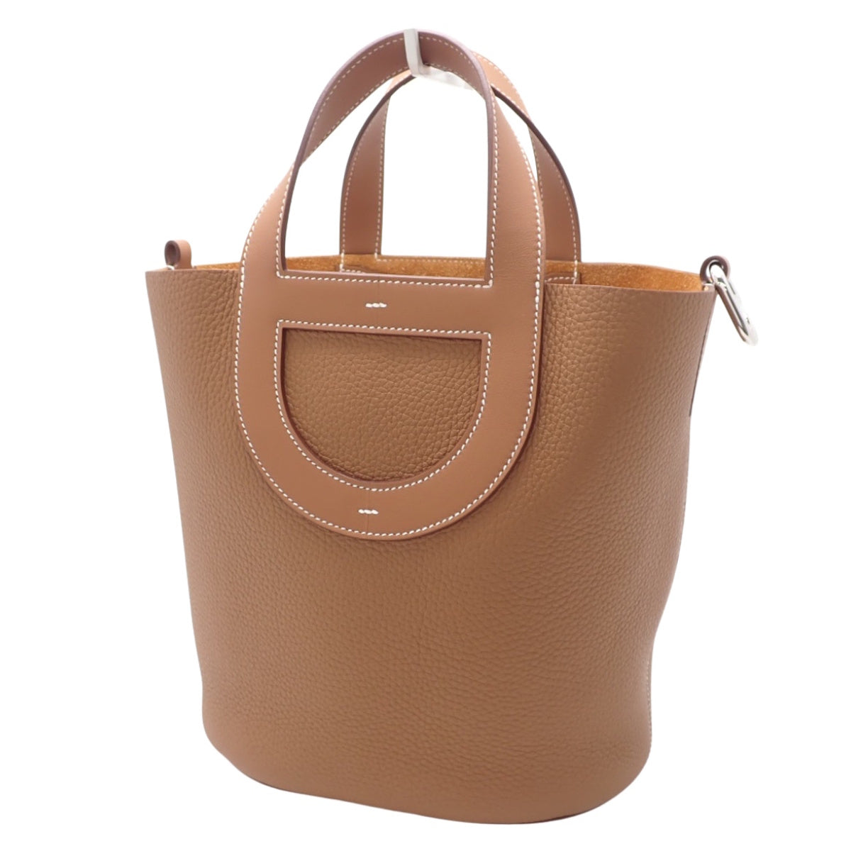 [Unused] In the Loop 23 Bag in Taurillon Clemence Leather, Swift Leather, Gold, Silver Hardware, W Stamp