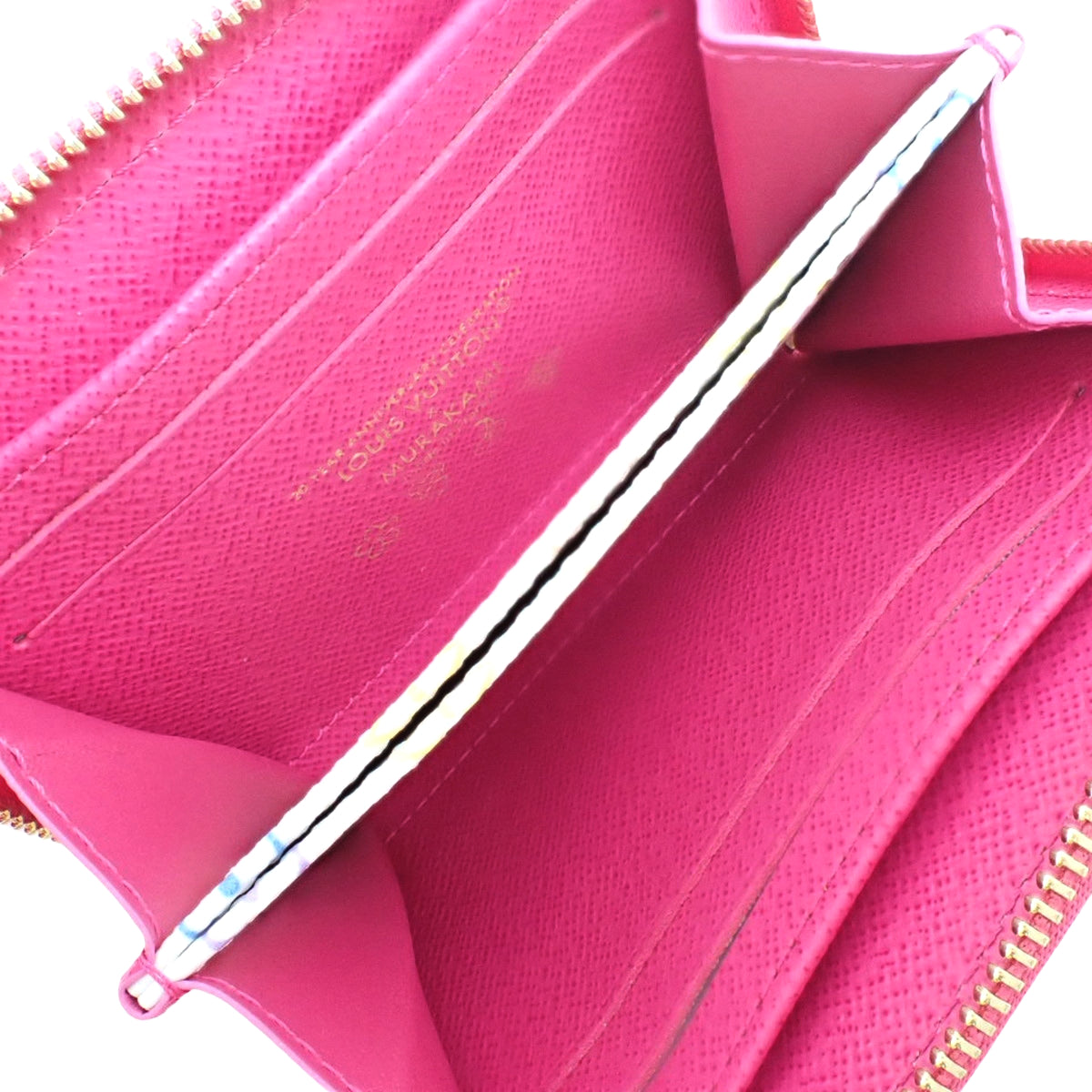 LV x TM Zippy Coin Purse in Epi Monogram Multicolore and Fuchsia Pink (M14144) - Takashi Murakami Collaboration, Japan Exclusive