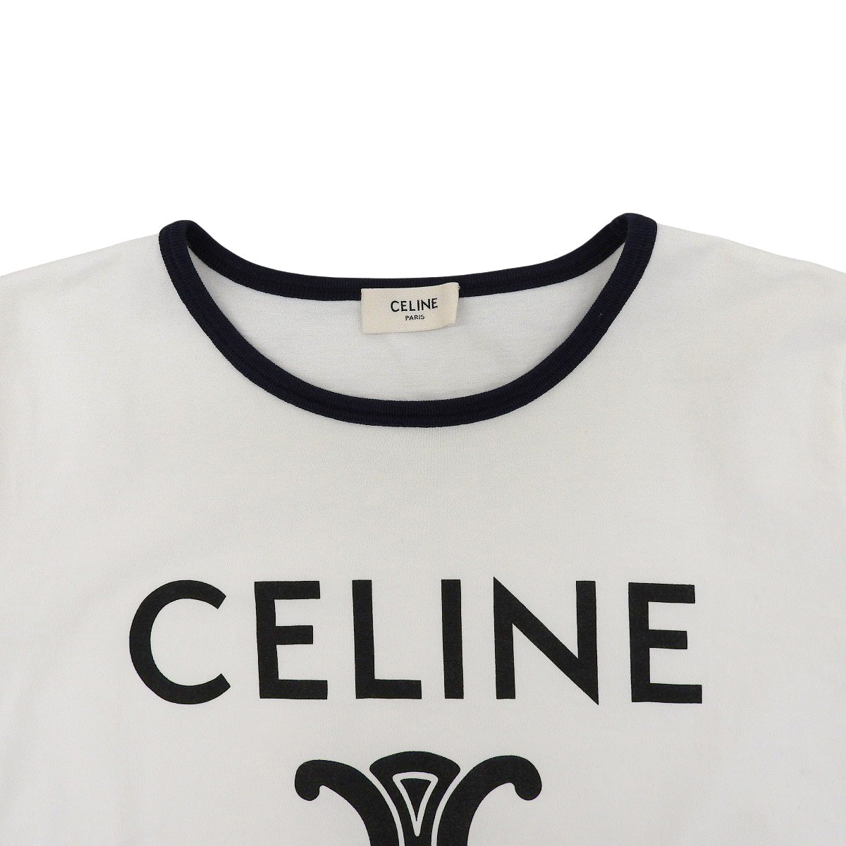 CELINE PARIS T恤，棉质针织面料，S码