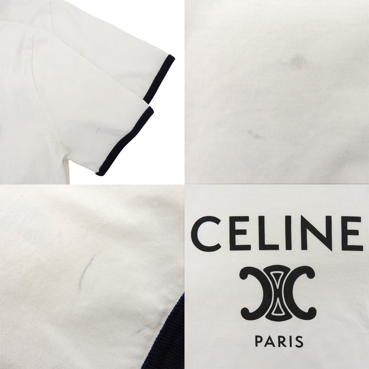 CELINE PARIS Tシャツ コットンジャージー S
