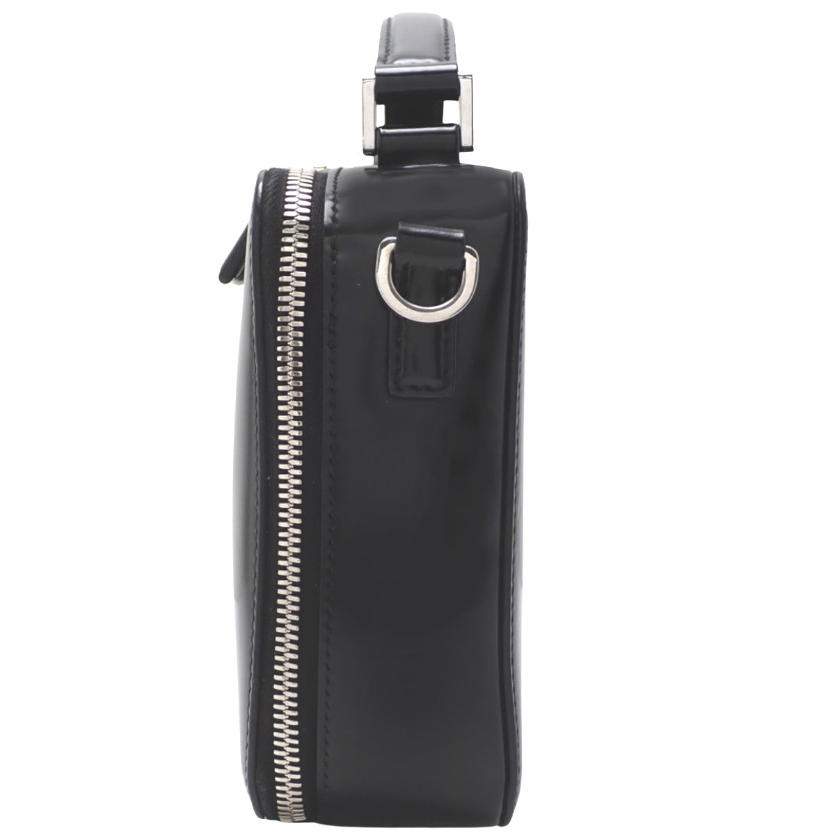 ブリック トライアングルロゴバッグ レザー NERO ネロ 2VH069