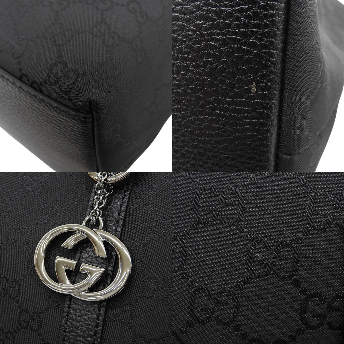 GG Canvas 2-Way Bag Black 339550