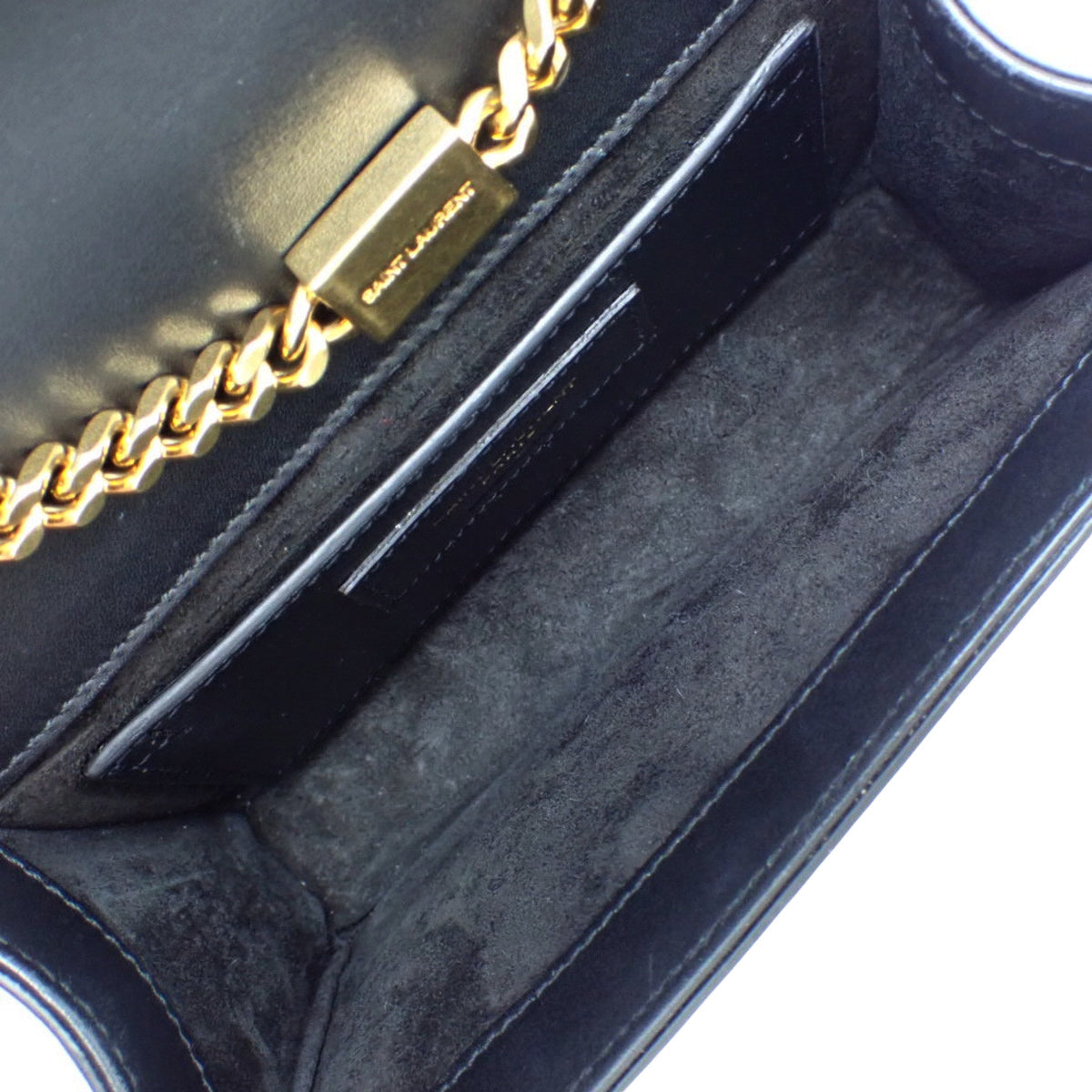 Kate Small Chain Shoulder Bag in Black Leather 354120