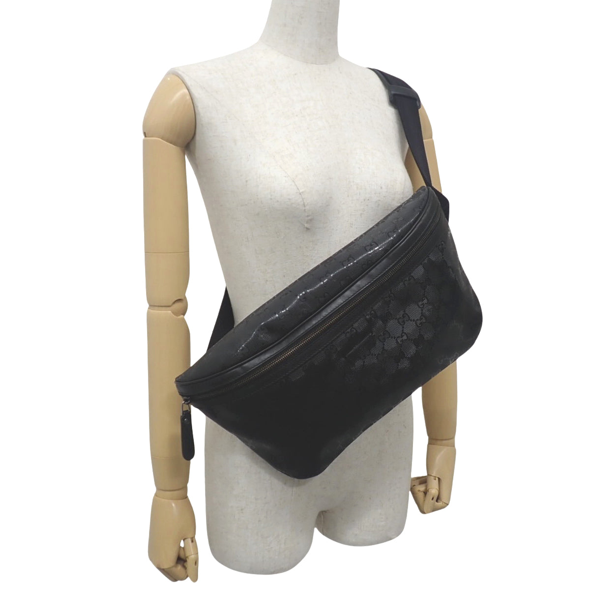 GG Imprime Body Bag, Black, 211110