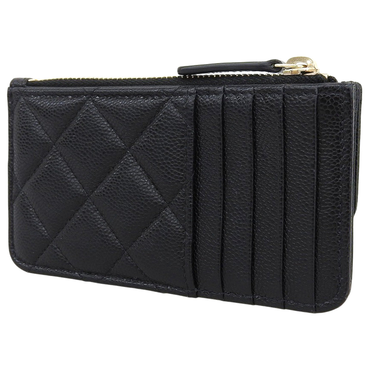 マトラッセ ココマーク フラグメントケース キャビアスキン ブラック AP2570