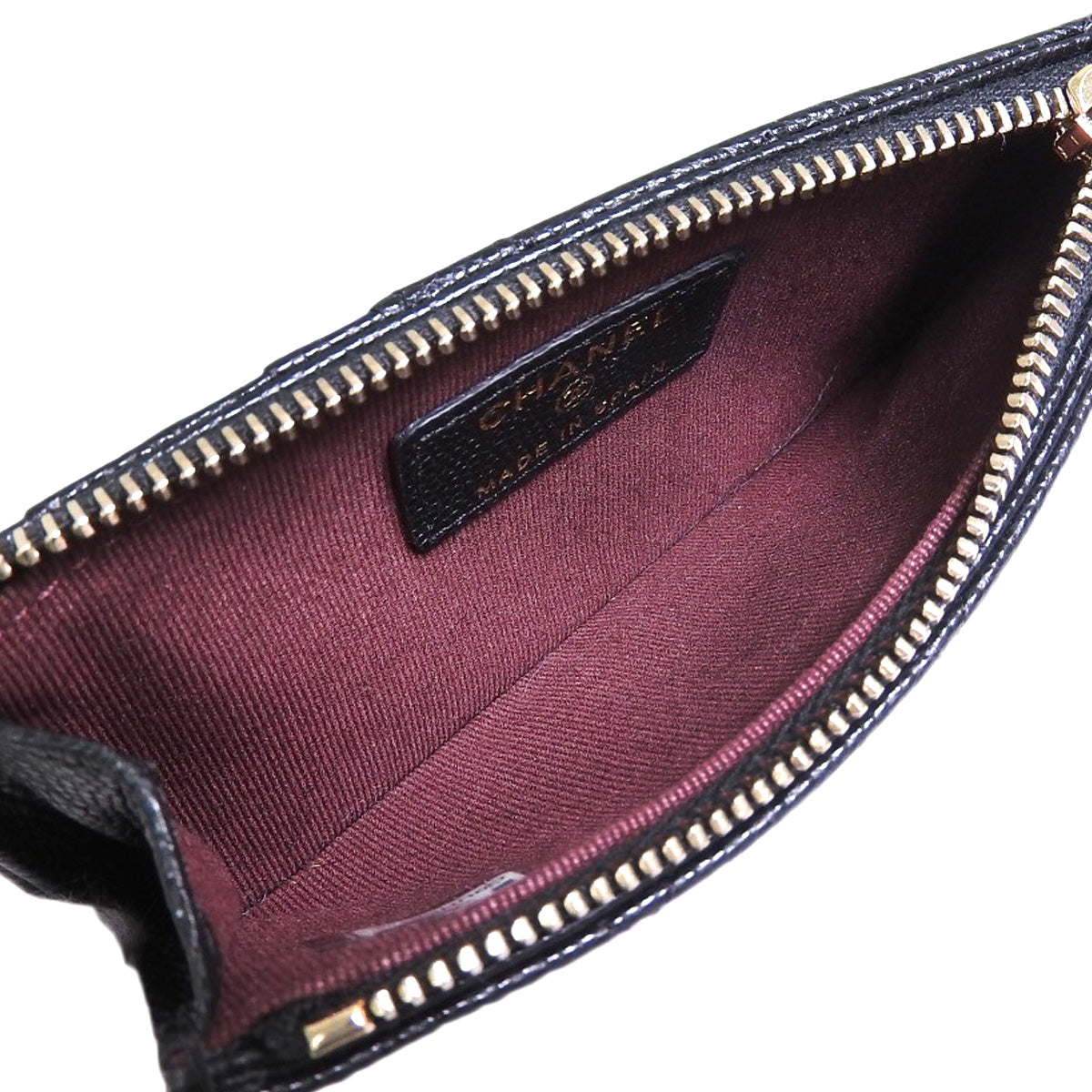 Matelasse Cocomark Fragment Case, Caviar Skin, Black, AP2570