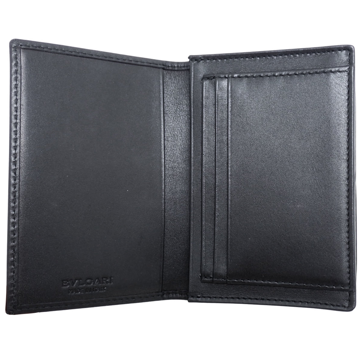 Weekend Business Card Case, PVC Coated Canvas, Leather, Black, Gray, 32588