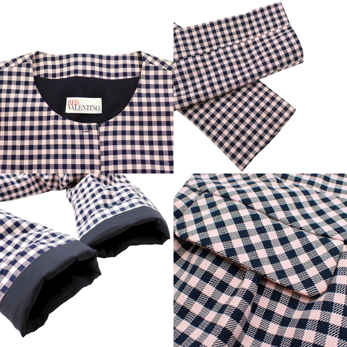Gingham check jacket size 42