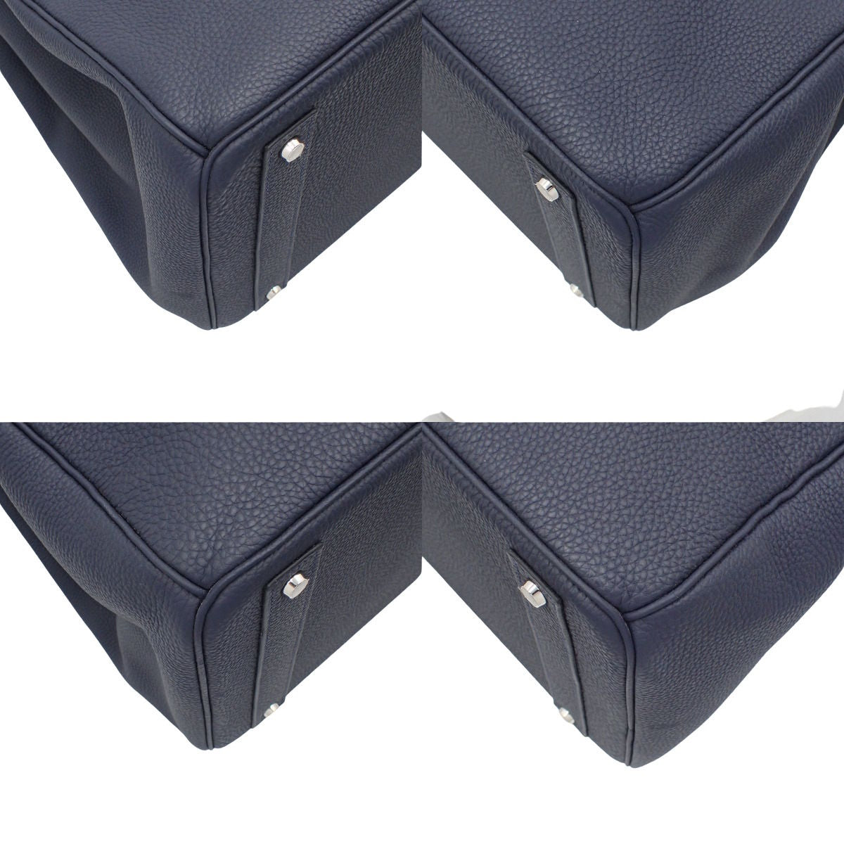 高级定制 40 Togo 钯金配件，蓝色夜光，黑色，银色配件，C 印记