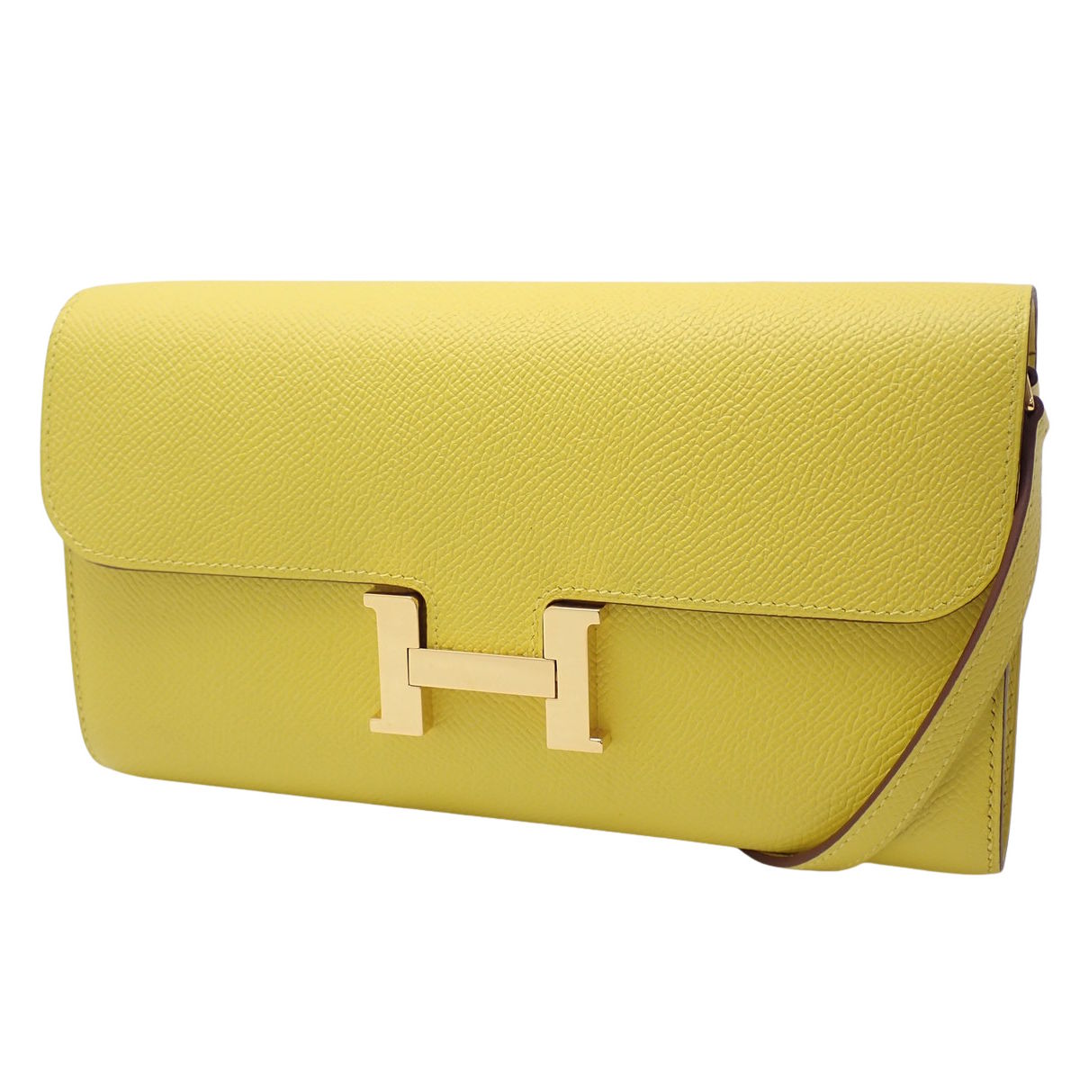 コンスタンスロング トゥーゴー ヴォーエプソン ライム ゴールド金具 W刻印